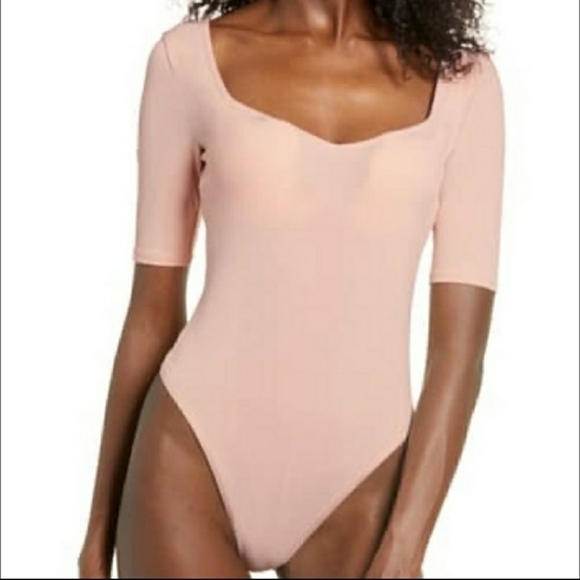 LEITH Sweetheart Neck Bodysuit NWT Multiple sizes - Picture 2 of 9